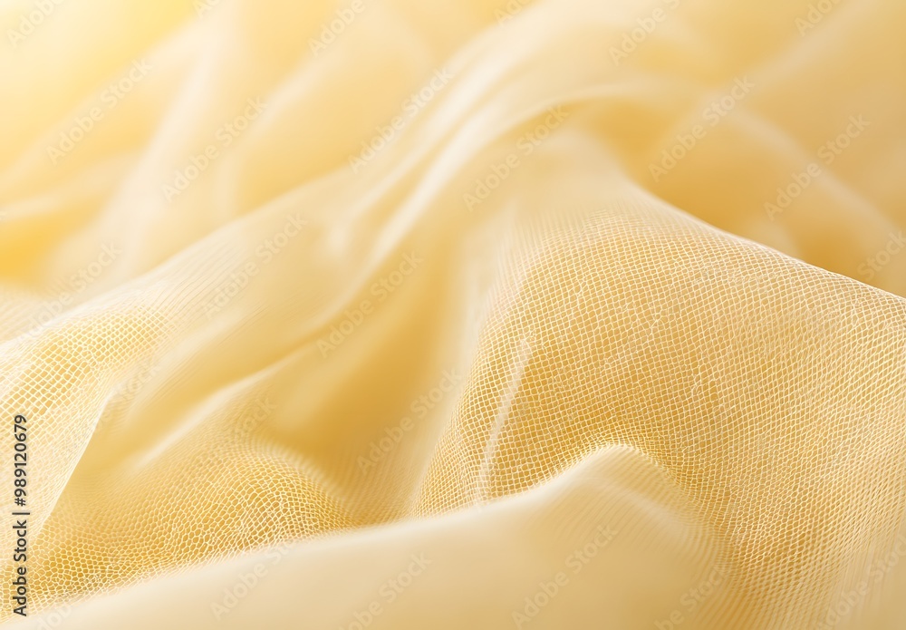 Delicate Golden Tulle Fabric Texture Delicate Golden Tulle Fabric Texture