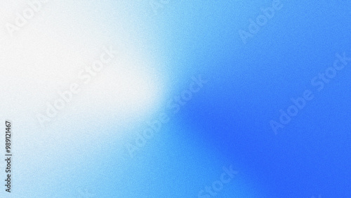 Smooth gradient blending of blue with a subtle grainy texture in abstract background