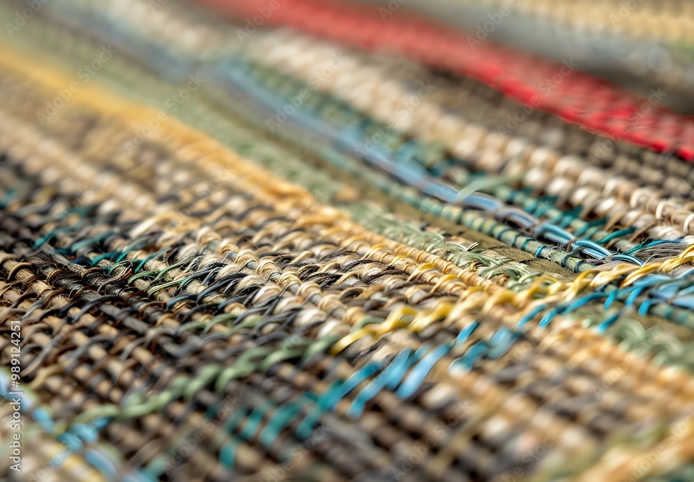 Close-Up Woven Cotton Fabric Texture Close-Up Woven Cotton Fabric Texture