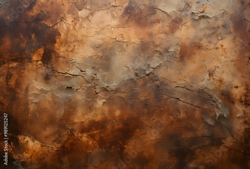 Ancient Cave Painting Texture - Rusted Metal and Worn Leather