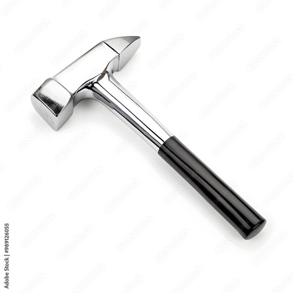 Macro Shot of a Precise Hammer for Electrical Repairs Isolated on White Background Macro Shot of a Precise Hammer for Electrical Repairs Isolated on White Background