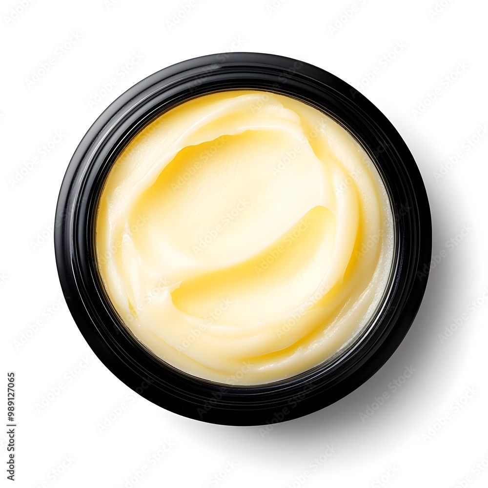 Macro Shot of a Perfect Hair Wax Product Isolated on White Background Macro Shot of a Perfect Hair Wax Product Isolated on White Background
