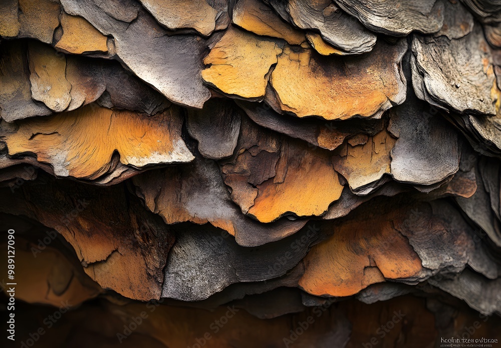 Close-Up of Redwood Bark Texture in California Close-Up of Redwood Bark Texture in California