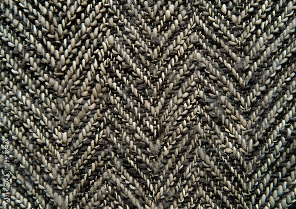 Herringbone Wool Carpet Texture, Grey-Brown with Green Dots Herringbone Wool Carpet Texture, Grey-Brown with Green Dots