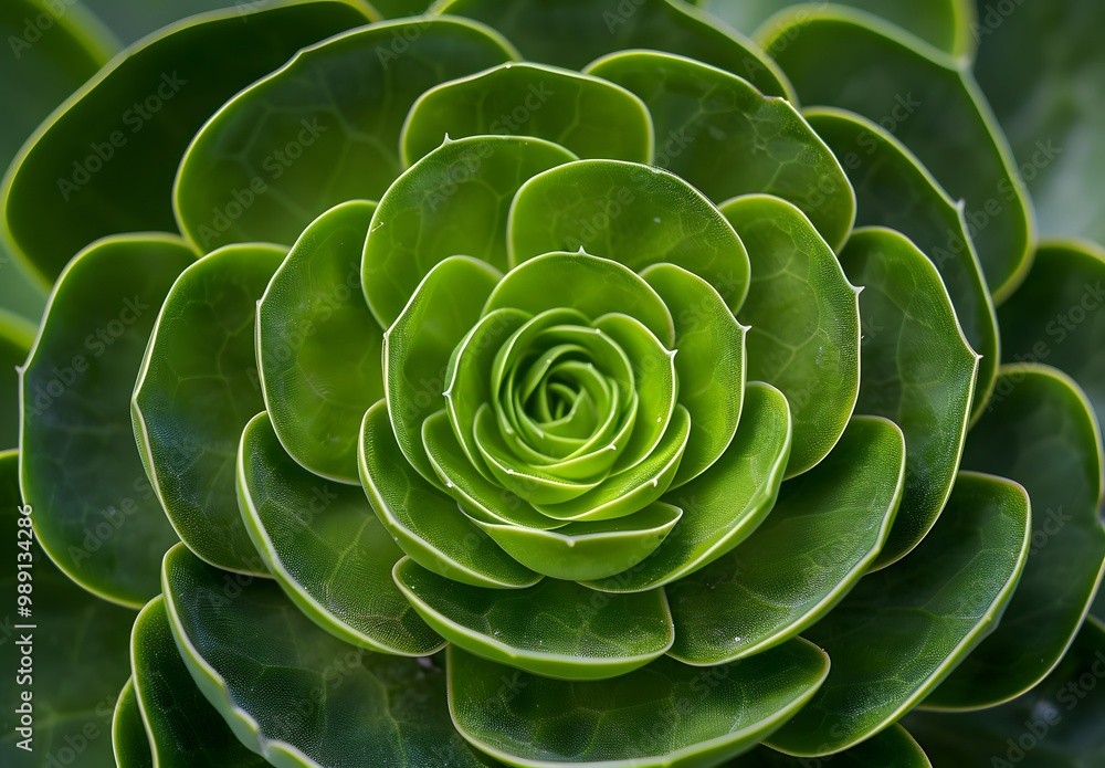 Spiral Patterned Succulent Flower Close-Up Spiral Patterned Succulent Flower Close-Up