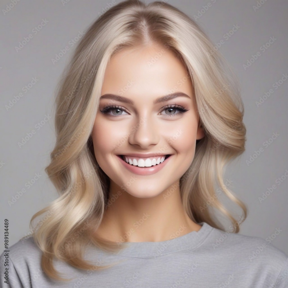 Junge hübsche blonde Frau Junge hübsche blonde Frau