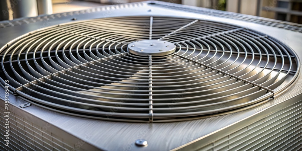 Fototapeta premium Close up shot of a volume damper, air conditioning equipment