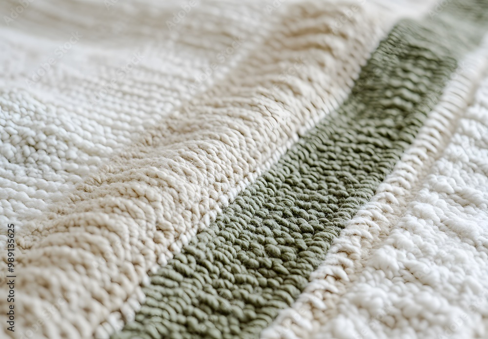 Close Up Knitted Rug Texture with Diagonal Stripes Close Up Knitted Rug Texture with Diagonal Stripes
