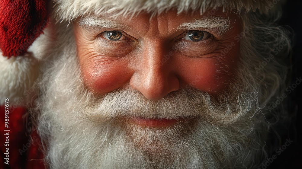 jolly old st nick a closeup portrait of santa claus with twinkling eyes and a magnificent white beard rosy cheeks and a warm smile exude the magic of christmas jolly old st nick a closeup portrait of santa claus with twinkling eyes and a magnificent white beard rosy cheeks and a warm smile exude the magic of christmas