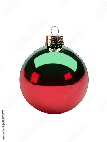 A Christmas ball as element on transparent background