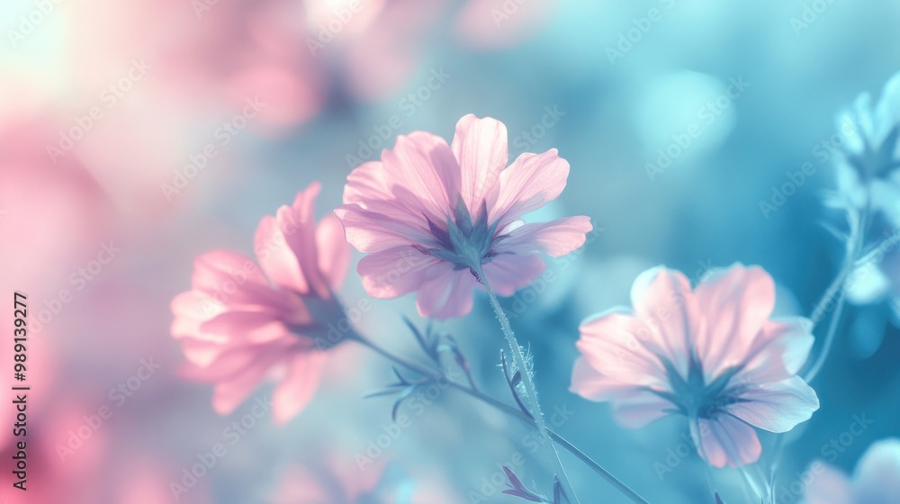 A soft-focus image of delicate flowers in pastel hues, evoking tranquility and beauty. A soft-focus image of delicate flowers in pastel hues, evoking tranquility and beauty.