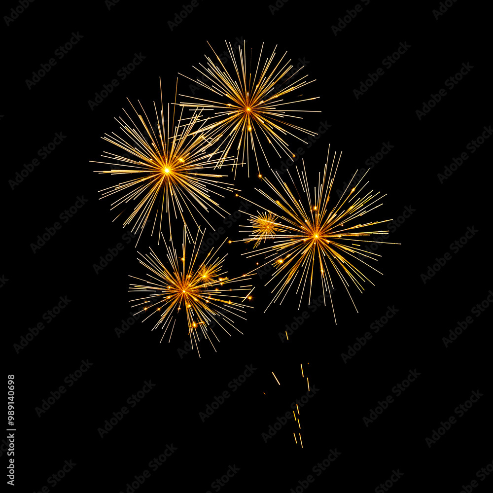 Rocket Fireworks Against Black Background Rocket Fireworks Against Black Background