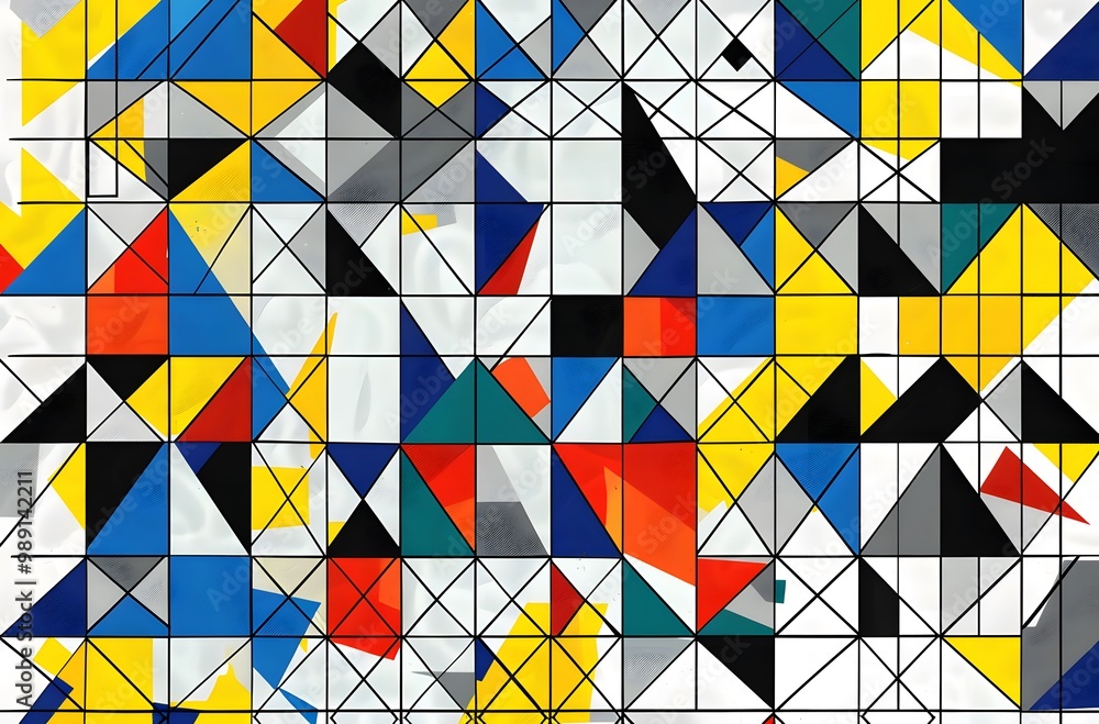 Abstract Geometric Pattern Malevich Style Abstract Geometric Pattern Malevich Style
