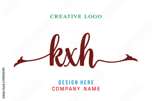 KXH  lettering logo is simple, easy to understand and authoritative