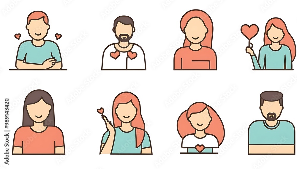 family care icon set design,Caregiver Thin Line Icons - Editable Stroke,assistance, black and white, concepts, disability, father, icon set, ideas,945