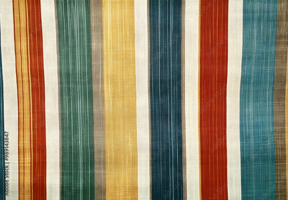 Colorful Striped Fabric Texture with Vertical Stripes Colorful Striped Fabric Texture with Vertical Stripes