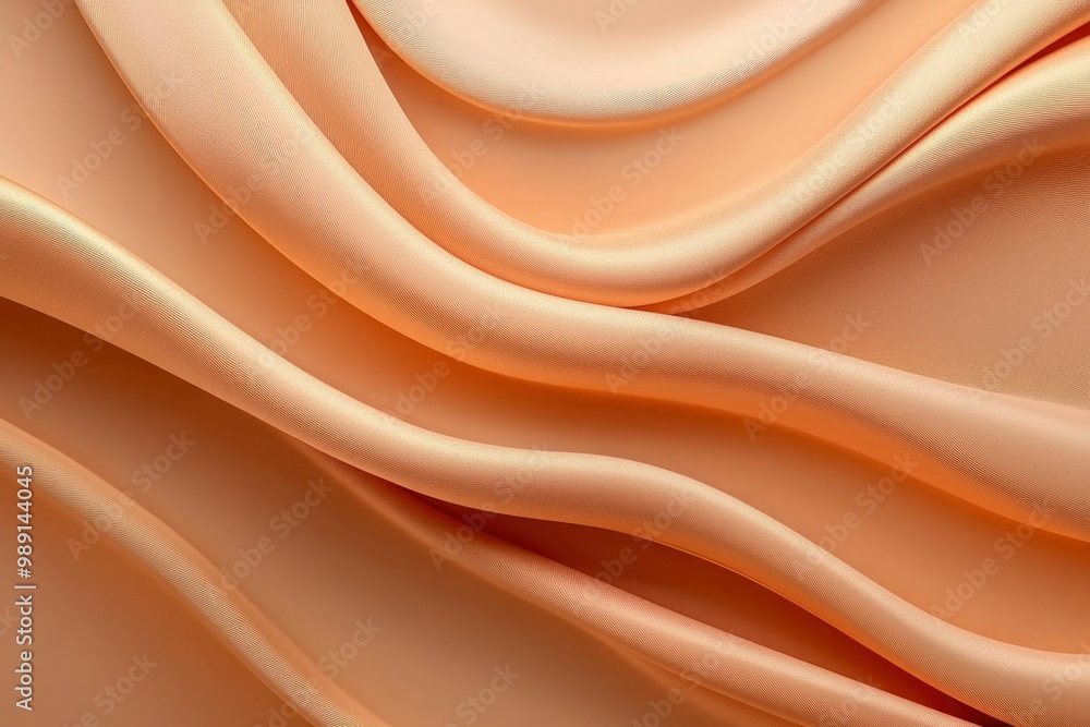Fototapeta premium Abstract Draped Fabric with Wavy Texture