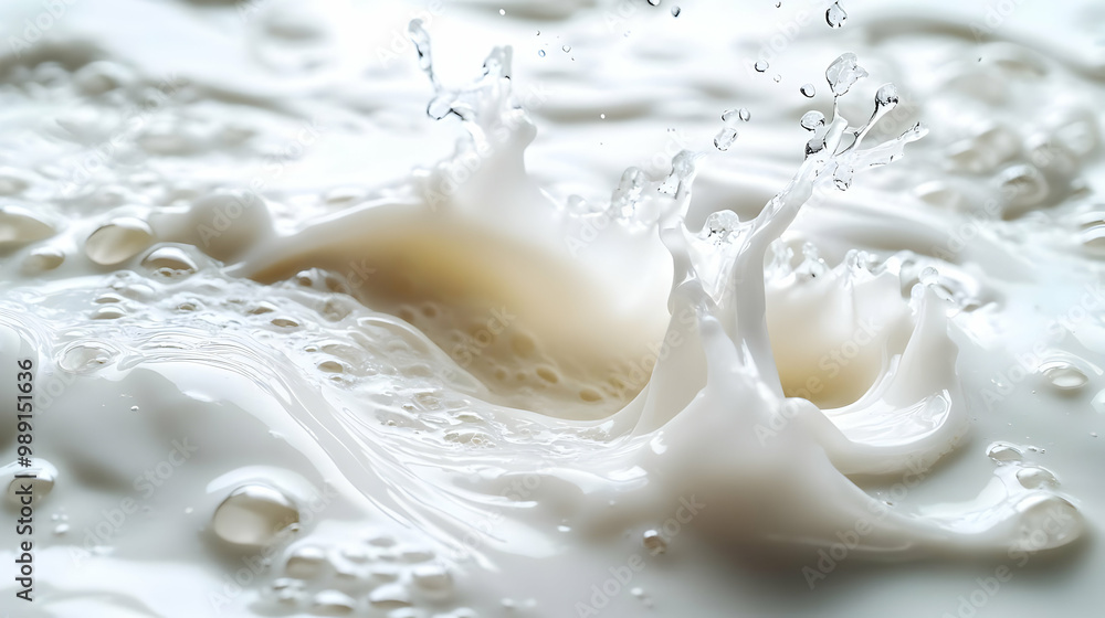 Milk Splash: A Stunning Macro View of Liquid Milk Splash: A Stunning Macro View of Liquid