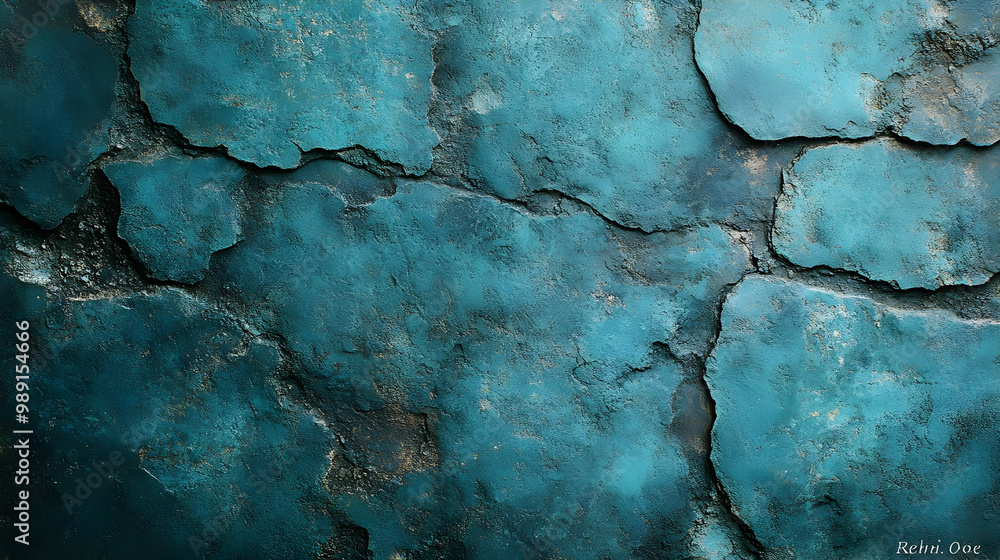 Cracked Teal Wall Texture: Background, Abstract, Design, Art, Photography Cracked Teal Wall Texture: Background, Abstract, Design, Art, Photography