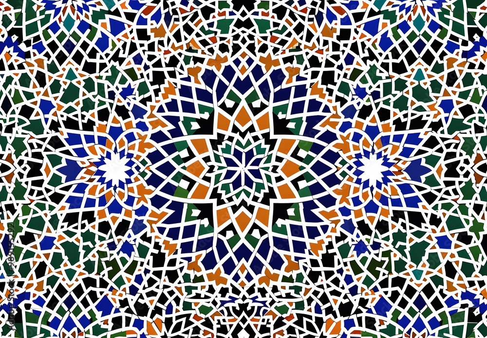Intricate Islamic Geometric Pattern Design Intricate Islamic Geometric Pattern Design