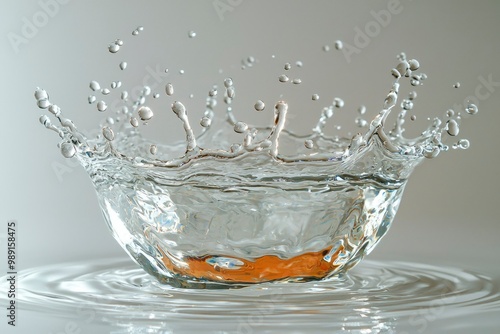 Water Droplet Impacting Still Water with a Splash