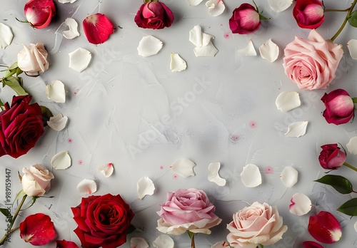 Elegant Rose Frame For Product Display