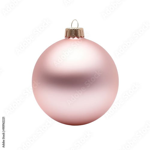 A pink ornament with a gold center