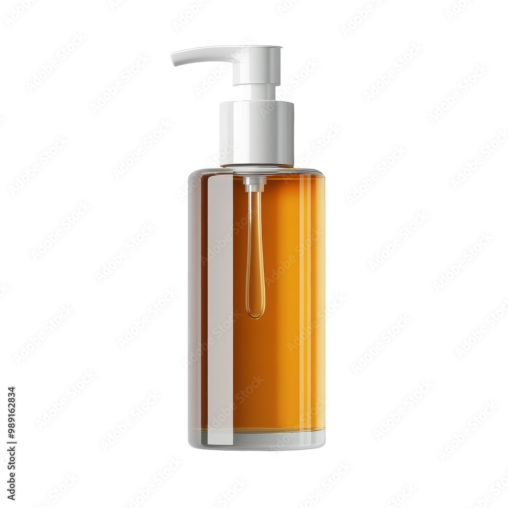 A bottle of lotion with a white cap A bottle of lotion with a white cap