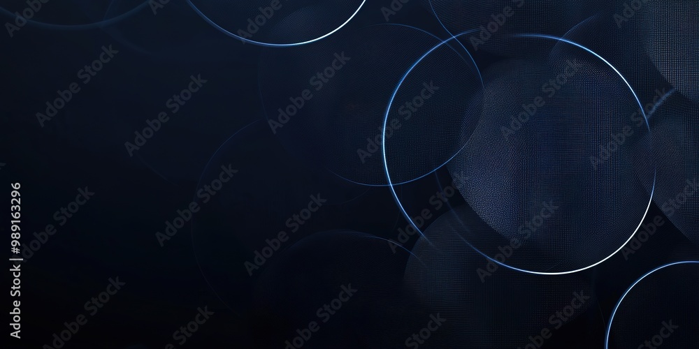 Obraz premium Dark blue geometric background