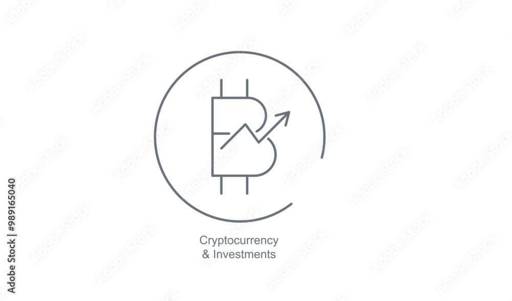 Cryptocurrency Vector Icon for Digital Currency and Blockchain Cryptocurrency Vector Icon for Digital Currency and Blockchain
