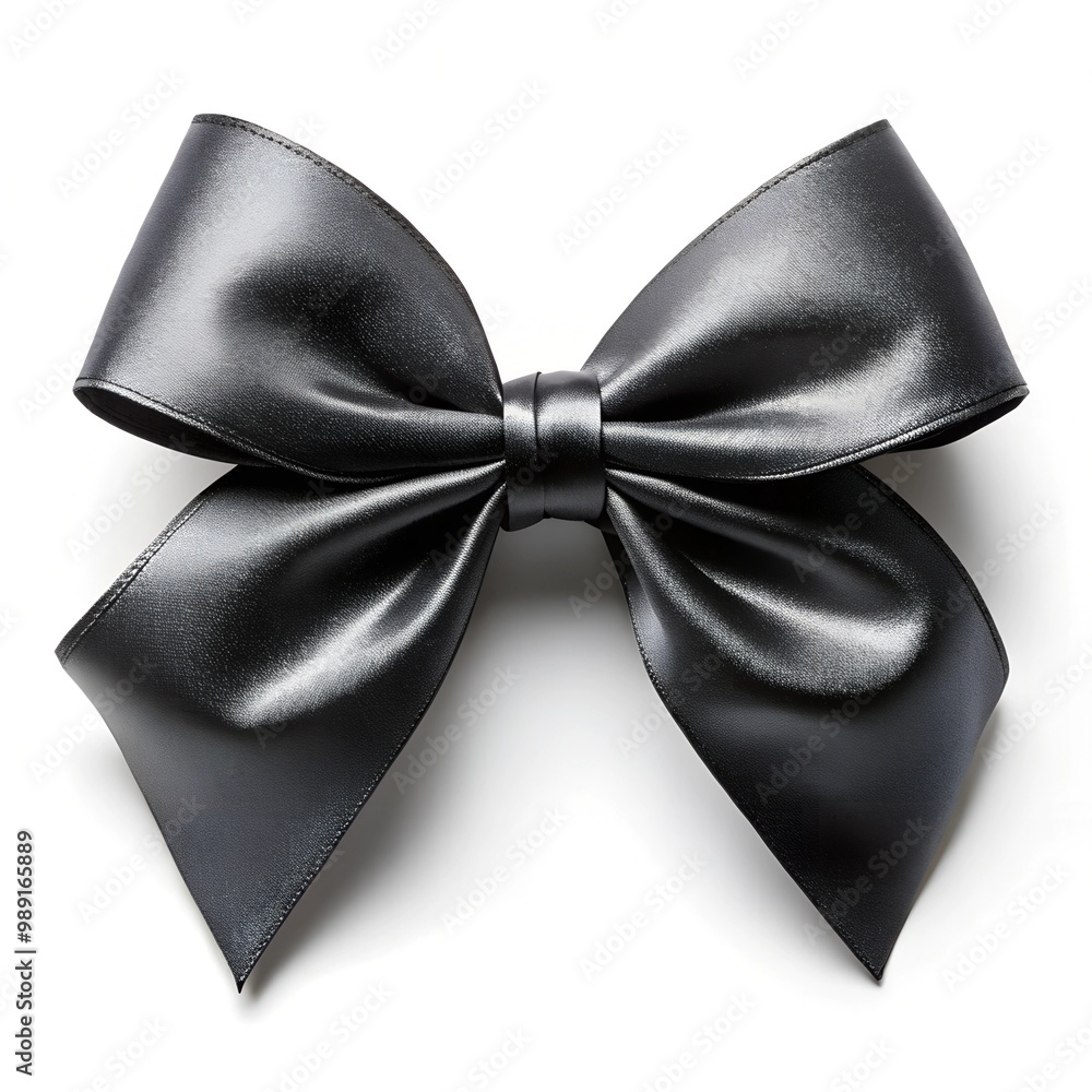 black bow isolated on white black bow isolated on white