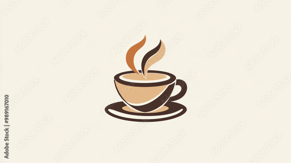 The logo design captures the essence of a modern coffee shop with its artistic symbols and simple style perfect for branding. Ai generative The logo design captures the essence of a modern coffee shop with its artistic symbols and simple style perfect for branding. Ai generative