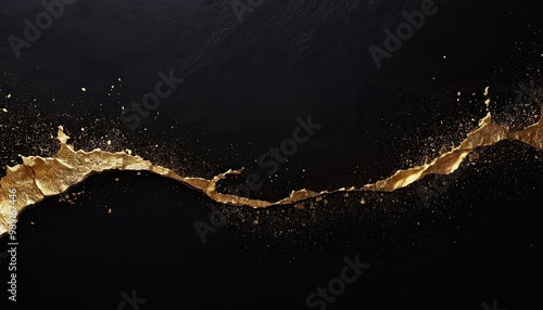 Wallpaper Mural Dark marble black marble stone background tiles stone gold silver 37 Torontodigital.ca