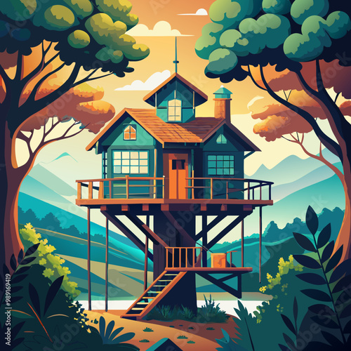 house and tree