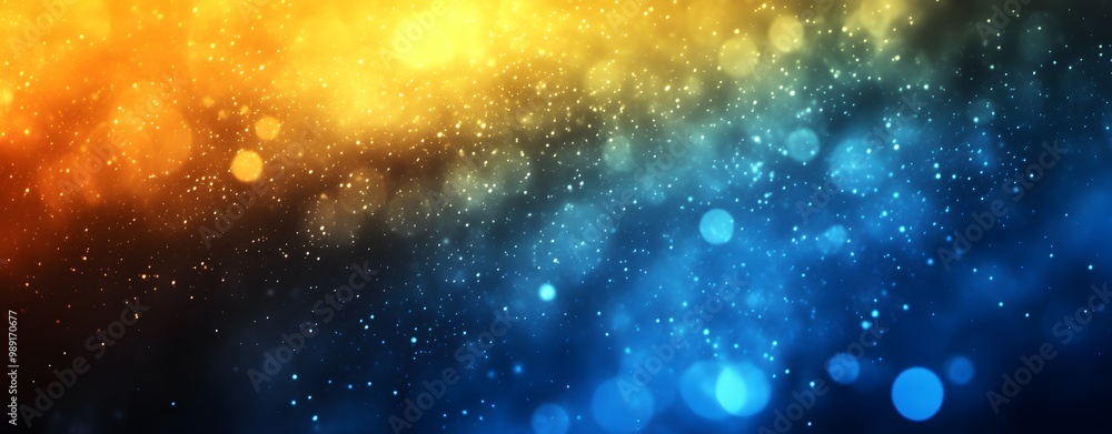 Fototapeta premium Abstract Blue Yellow Gradient Background