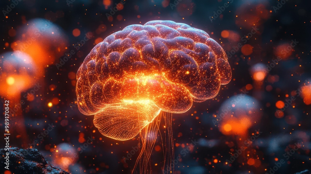 mesmerizing 3d render of glowing neural network within translucent human brain pulsing synapses and vibrant colors visualize complex thought processes merging art and neuroscience mesmerizing 3d render of glowing neural network within translucent human brain pulsing synapses and vibrant colors visualize complex thought processes merging art and neuroscience