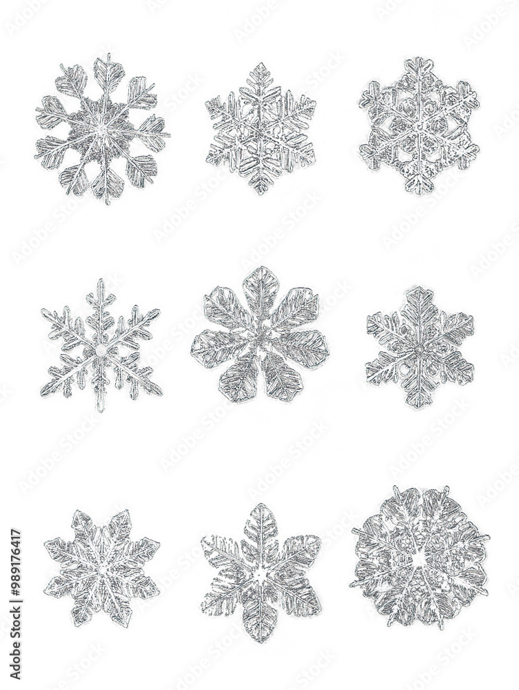 snowflakes as element on transparent background snowflakes as element on transparent background