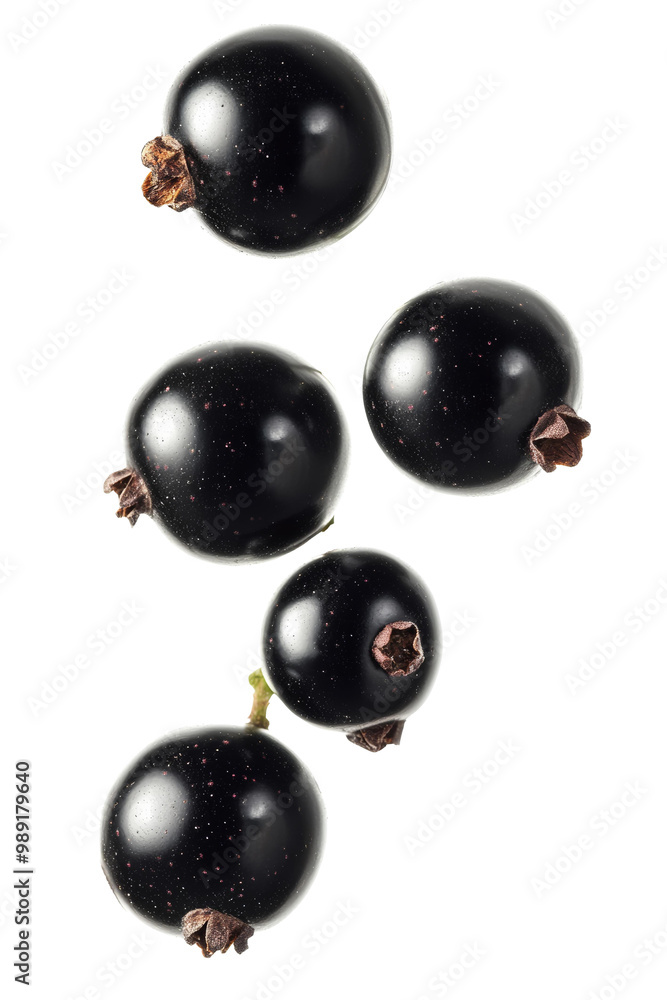 Falling Black currant isolated on white background, clipping path, full depth of field Falling Black currant isolated on white background, clipping path, full depth of field