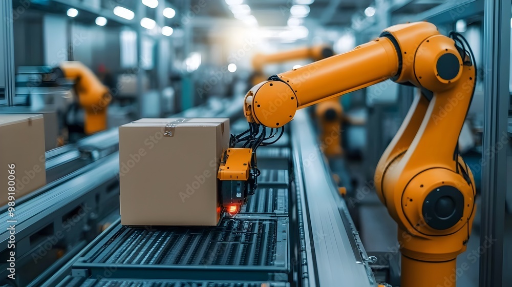 Innovative Robotic Automation Driving Economic Progress in High-Tech Factory Innovative Robotic Automation Driving Economic Progress in High-Tech Factory