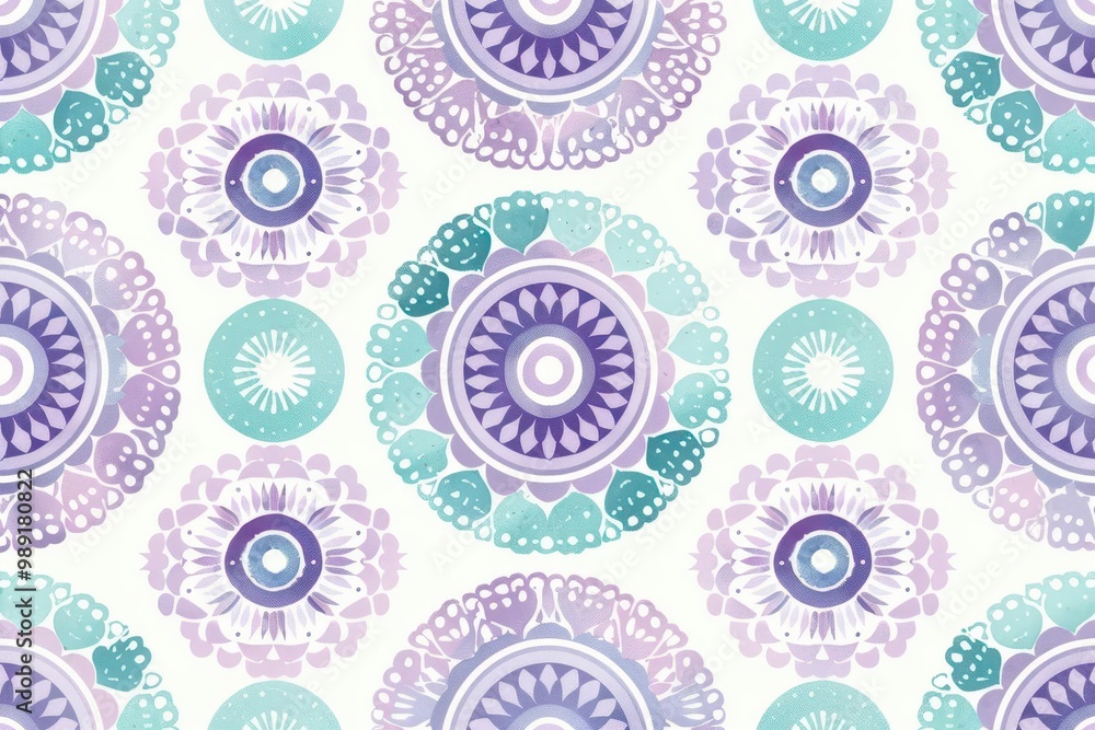 Tribal Aztec pattern using a soft pastel color scheme of lavender Tribal Aztec pattern using a soft pastel color scheme of lavender