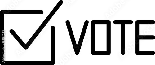 Vote icon. Voting vector illustration. Ballot box on white isolated background. Election. Democracy, government, campaign, political, voter, ballot, candidate, president icons vector collection.