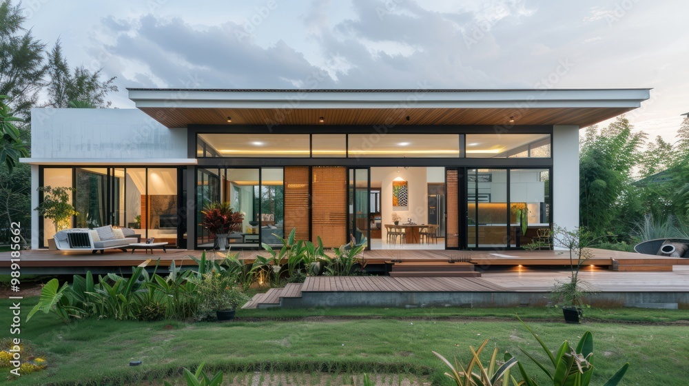 Modern House with Garden and Terrace Modern House with Garden and Terrace