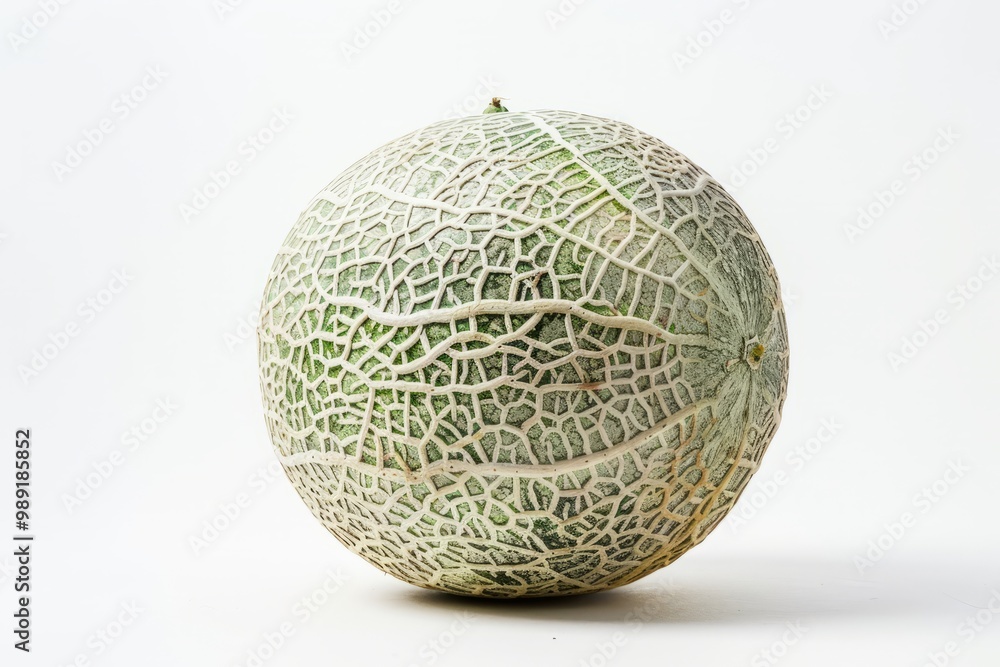 A fresh korean melon isolated on white A fresh korean melon isolated on white