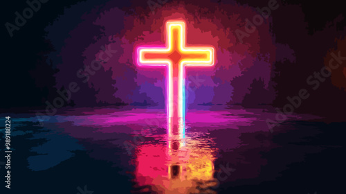 cross in the night