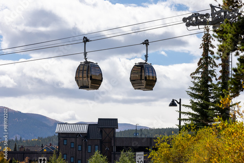 Gondolas in Downtown Breckenridge, Colorado