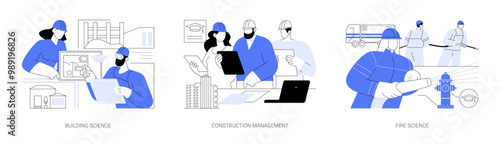 Associate degree isolated cartoon vector illustrations se