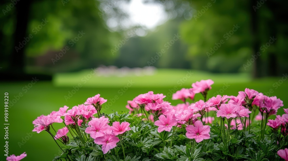 A field of pink flowers with a green background. The flowers are in full bloom and the grass is lush and green. The scene is peaceful and serene, with the flowers and grass creating a beautiful A field of pink flowers with a green background. The flowers are in full bloom and the grass is lush and green. The scene is peaceful and serene, with the flowers and grass creating a beautiful