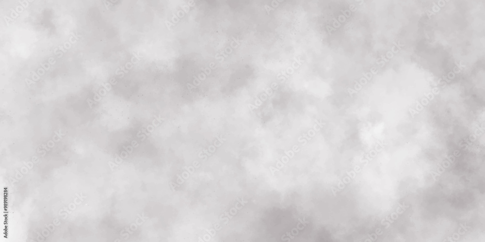 Abstract white and gray isolated cloud cumulus clouds. Gray aquarelle painted realistic fog or mist smoky textured canvas design. White and ash messy wall stucco texture background.	
