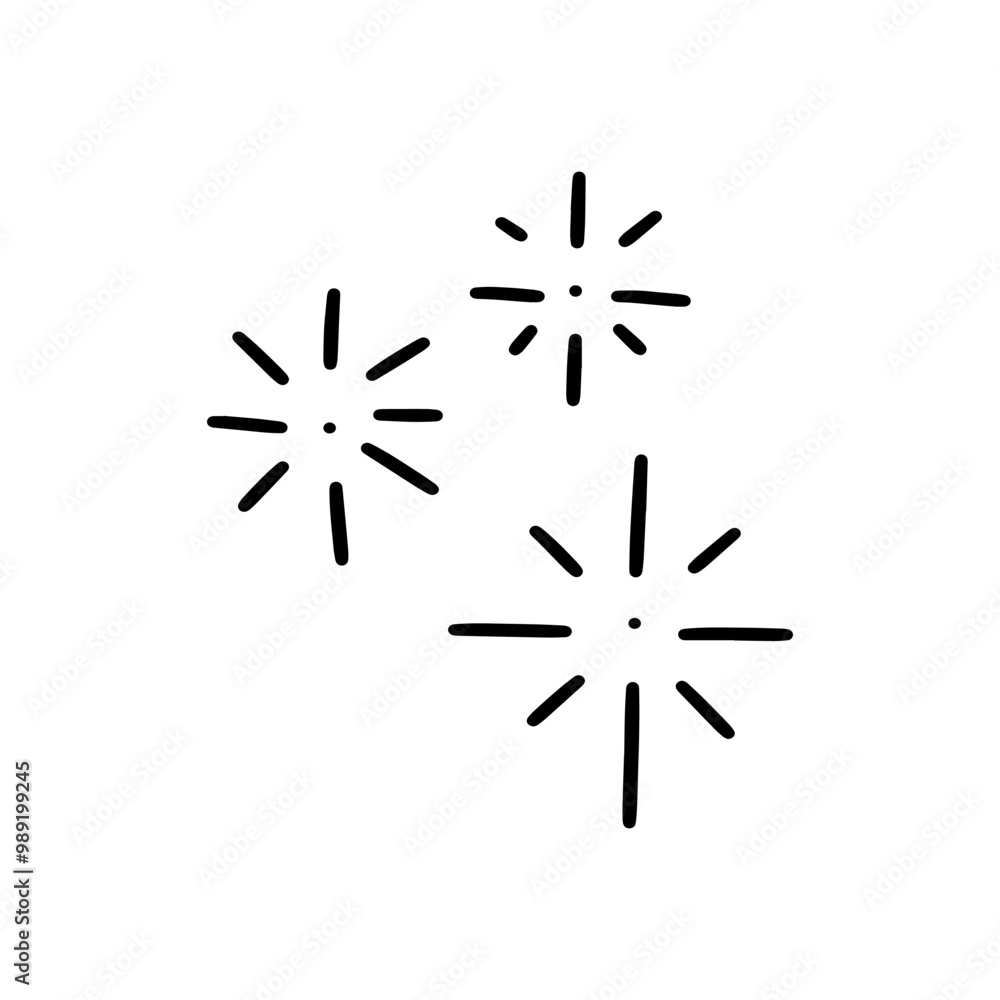 Hand Drawn Sparkle Blink Illustration. Doodle Vector. Isolated on White Background - EPS 10 Vector Hand Drawn Sparkle Blink Illustration. Doodle Vector. Isolated on White Background - EPS 10 Vector