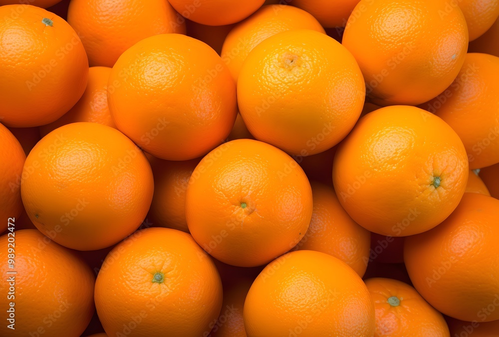 Fresh Orange Pile Market Top View Fresh Orange Pile Market Top View